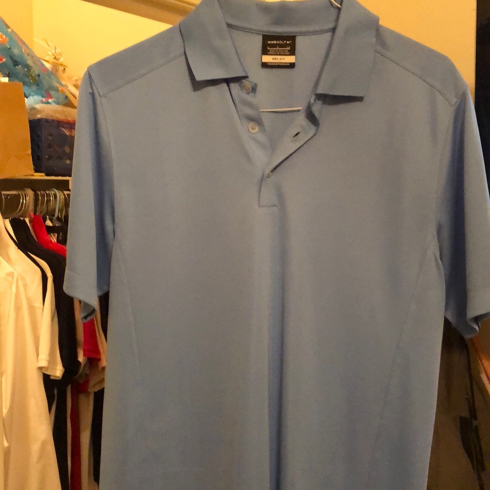 Nike sky blue collar